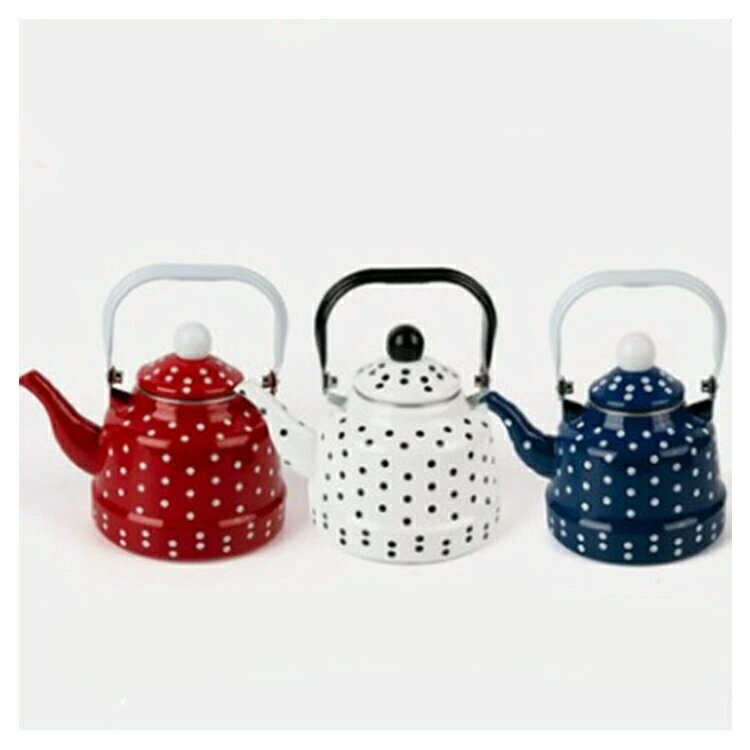 白 小さめ 広口 ケトル ヤカン 琺瑯ケトル 大容量 キッチン用品 直火/ガス火/IH対応 1.1L/1.7L/2.5L ホ..