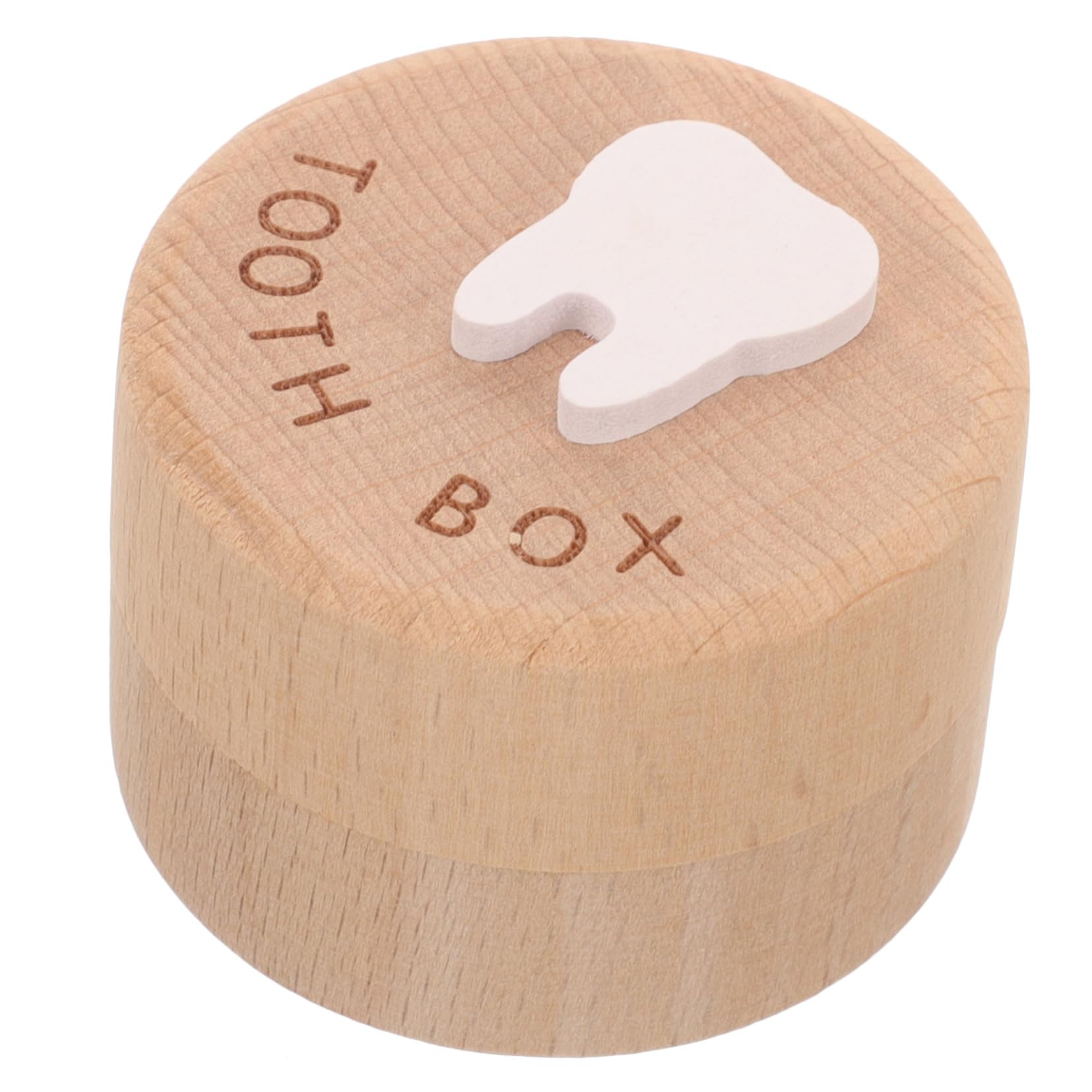 乳歯ケース 木製 乳歯保存ボックス カートゥーンデザイン と胎毛 保管用 キッズ記念品収納 小型 可愛い..