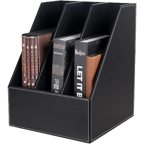 ファイルボックス ファイル立て ファイルスタンド 本立て 収納ボックス 書類ケース レザー製 A4 紙 机..