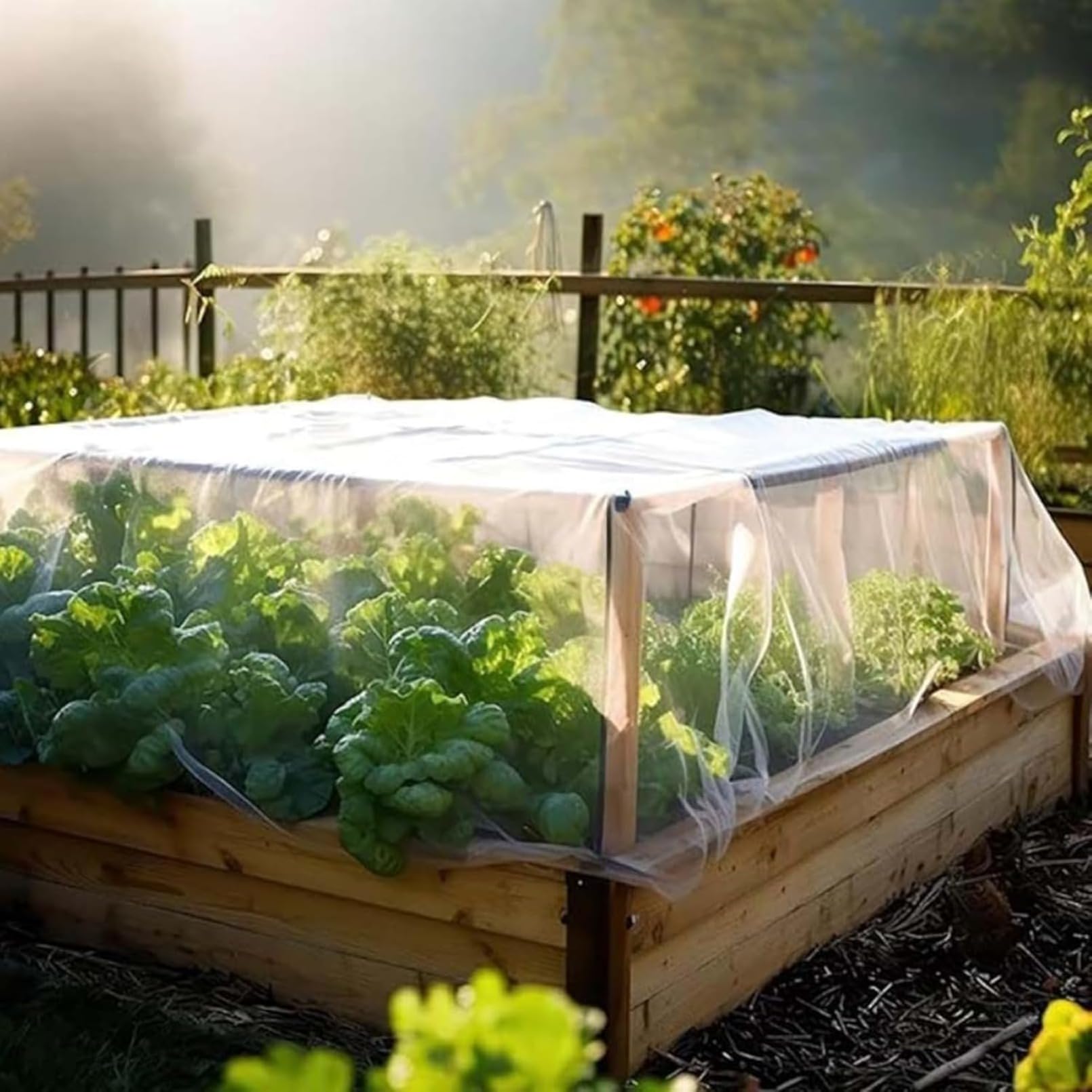 防虫ネット 園芸 防鳥ネット 防虫メッシュ 野菜栽培 菜園 虫鳥除け網 植物保護カバー 保温 防霜 防風 ..