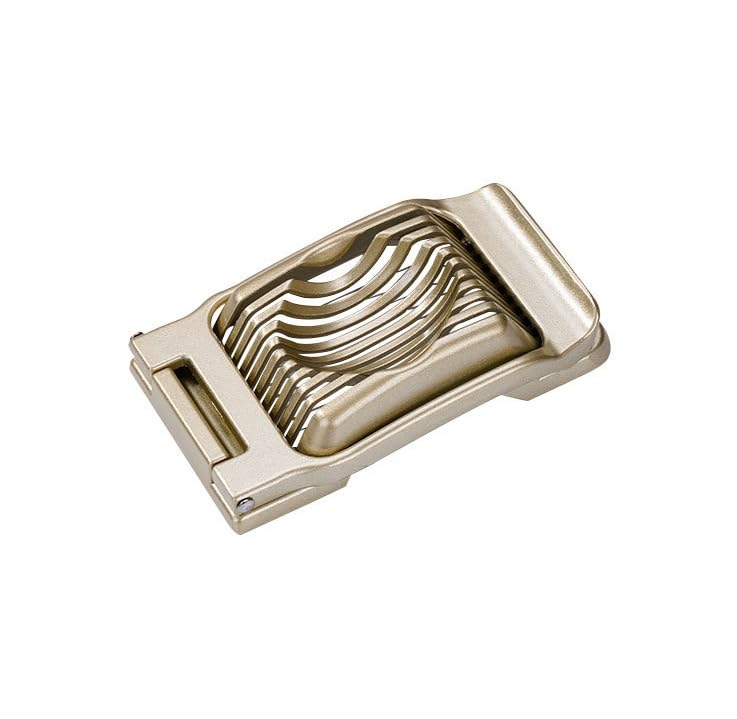 卵スライサー 固ゆで卵用 ステンレススチールワイヤー 高耐久 アルミニウム エッグカッター 食器洗い機対応 卵 イチゴ ソフトフルーツ (A（シルバー）)