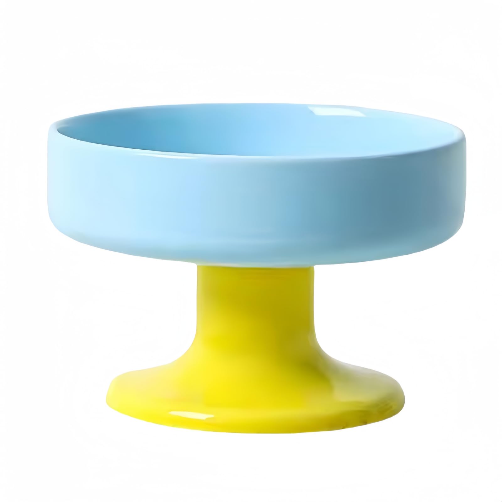 ペット用食器、猫犬用、おしゃれ、セラミック製、脚付き、エサ皿 高台付き かわいいペット用食器、ペット用ボウル、ペット用プレート、猫犬用食器スタンド、猫用マカロン型食器、食べやすい大口径の猫用ご飯ボウル、ペット用フードボウルで