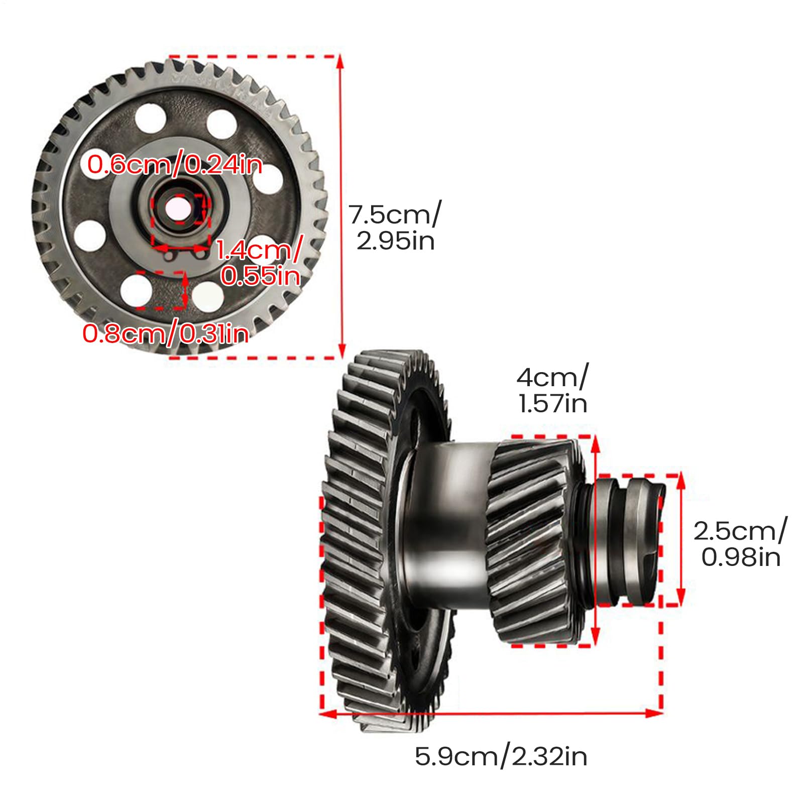 エンジンカムシャフト - カムシャフト レーシング ギアアセンブリ | 多機能エンジン部品 | 二輪車メン..