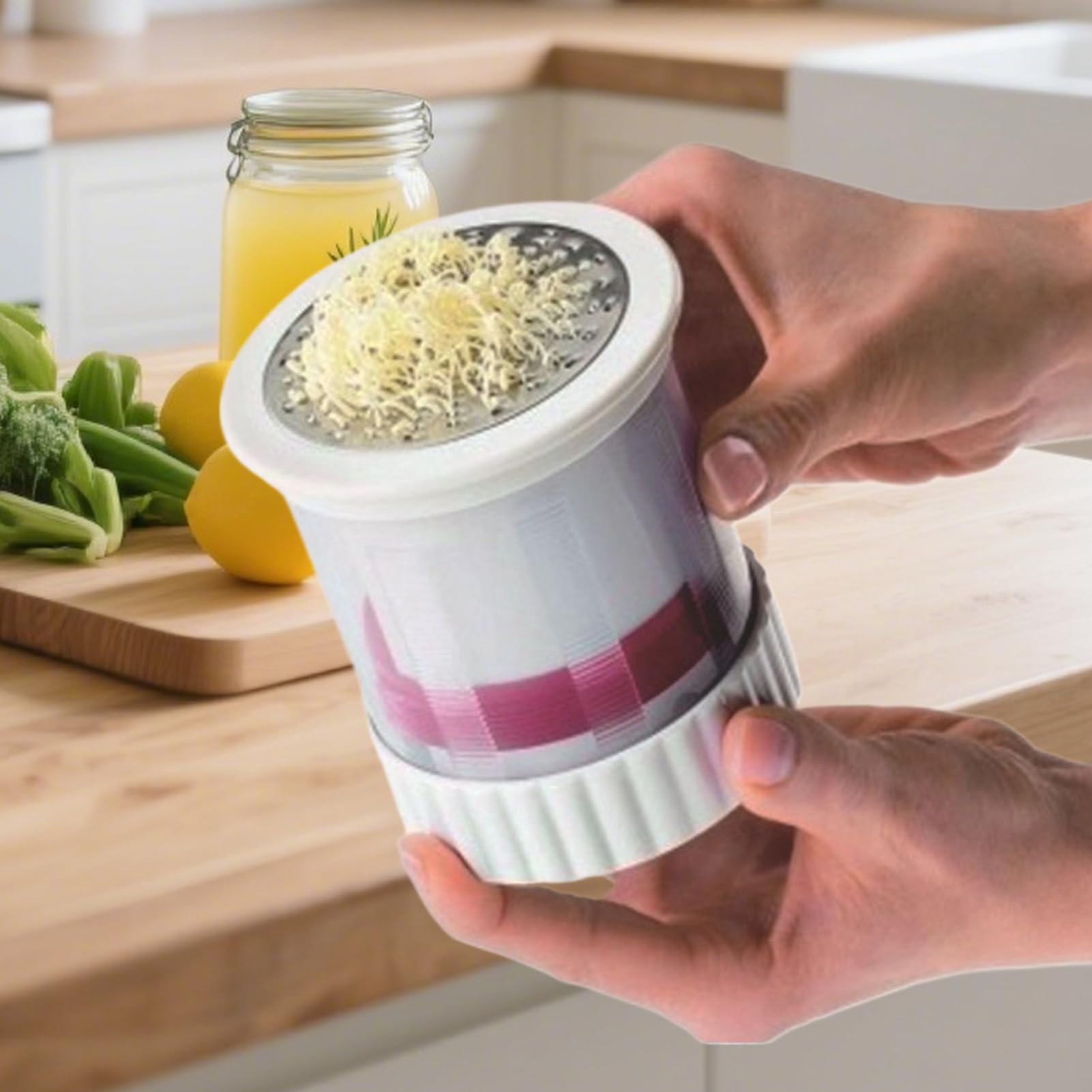 バターおろし器 | ハンドバターミンチ回転おろし金 | 省力キッチン粉砕器、フルーツ、チョコレート、ナ..