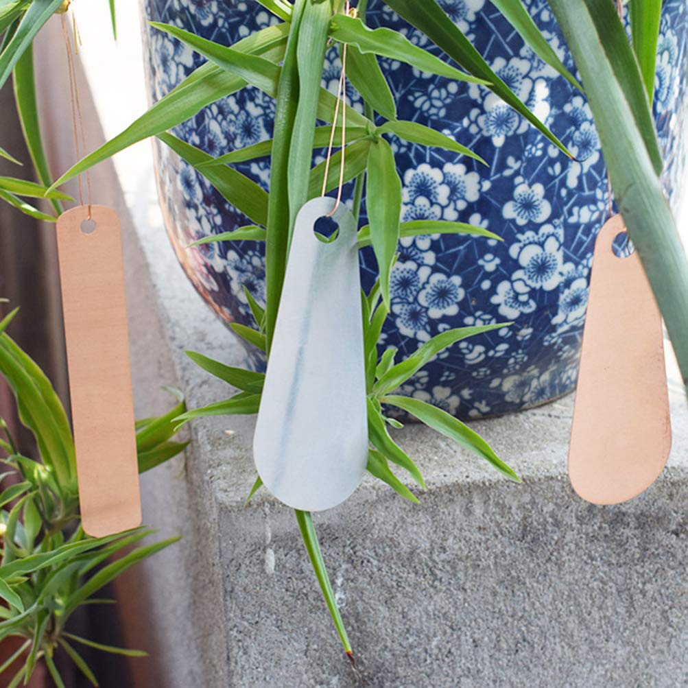 銅園芸ラベル再利用可能なぶら下げ銅線植物識別子表示サイン植物タグ用ポットファーム温室60ピース