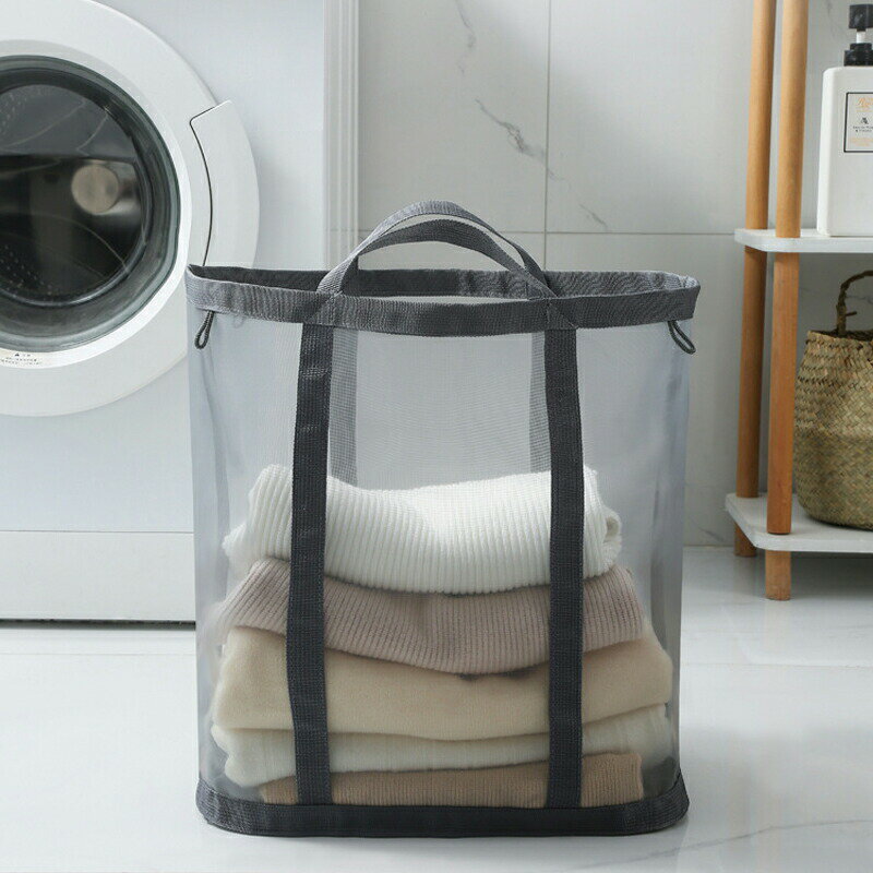 折りたたみ ランドリーバッグ ランドリーバスケット 洗濯かご 洗濯カゴ 大容量 大きい 軽量 軽い 持ち..