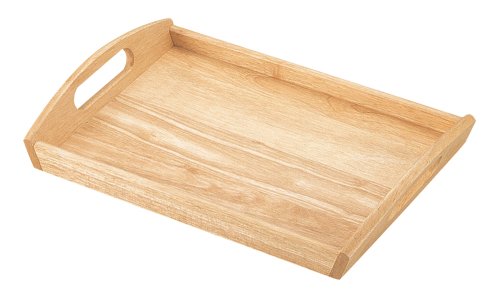 木製 角型 トレー 大 フレア H-3045 パール金属 お盆 おぼん 取っ手付き トレイ ハンドル付き おしゃれ