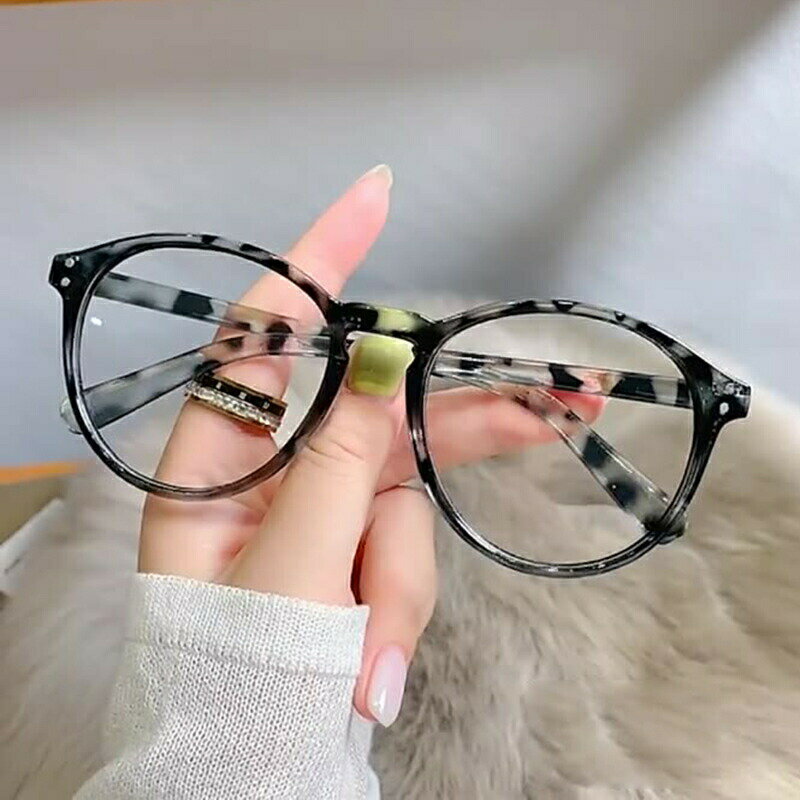 メガネ ファッションメガネ 男女兼用 レディース メンズ 女性 男性 度なし眼鏡 黒縁 ヒョウ柄 セルフレーム フルリム ボストン型 おしゃれ かわいい かっこいい カジュアル だてめがね ファッション小物(4)