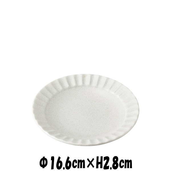 白伊賀　5.0皿　ホワイト　陶器磁器の食器　おしゃれな業務用和食器　お皿中皿平皿