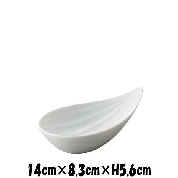 笹白磁　小鉢　白　陶器磁器の食器　おしゃれな業務用和食器　お皿中皿深皿