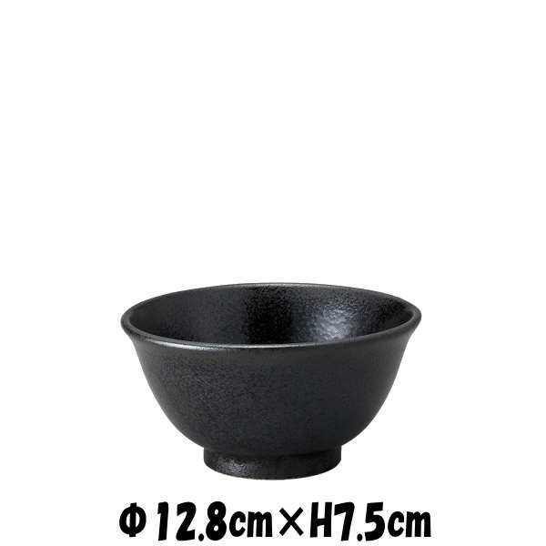 反深口4.0丼　黒耀　お茶碗ミニ丼　陶器磁器の食器　おしゃれな業務用和食器　お皿中皿深皿