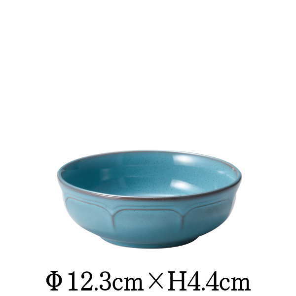 Mino Ware - RAFFINE　ラフィネ　12cmボウル　アンティークブルー　青　日本製　国内産　おしゃれな業務用食器　お皿大皿深皿　洋食器　小鉢