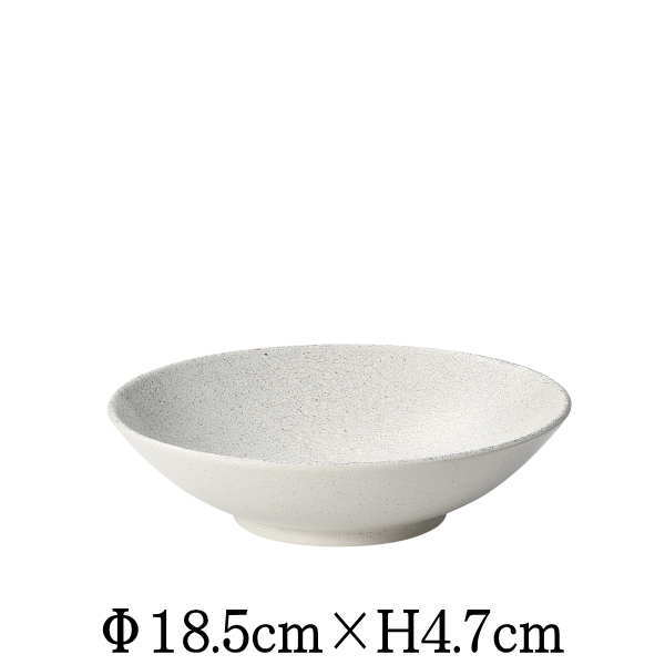 樂天商城 - 飛白　18.5cm浅ボウル　日本製　国内産　和食器　おしゃれな業務用食器　お皿中皿深皿