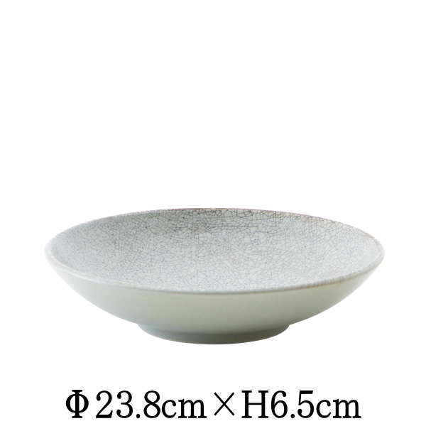 樂天商城 - 朝霧　24cm浅ボウル　日本製　国内産　和食器　おしゃれな業務用食器　お皿大皿深皿