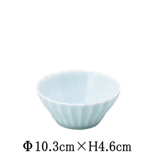 Rakuten - かすみ　青白　10cm浅ボウル　小鉢　豆皿　日本製　国内産　おしゃれな業務用食器　お皿中皿深皿　和食器