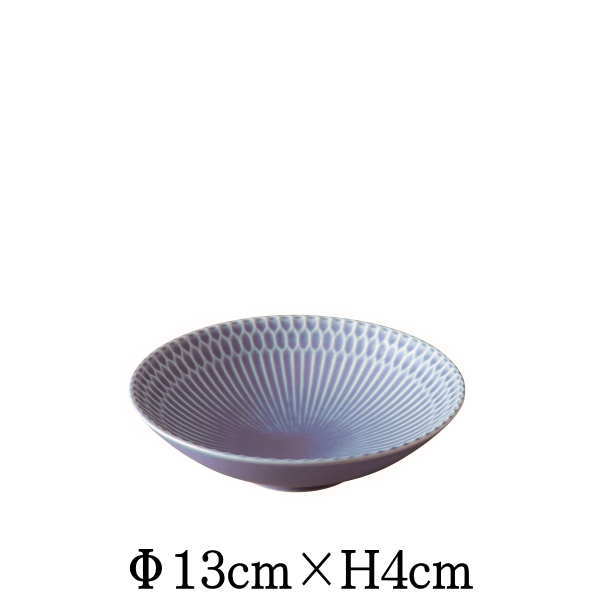 Rakuten - 小田陶器ブランド　漣sazanami　13cm取鉢　ブルーグレー　日本製　国内産　おしゃれな業務用和食器　お皿中皿深皿