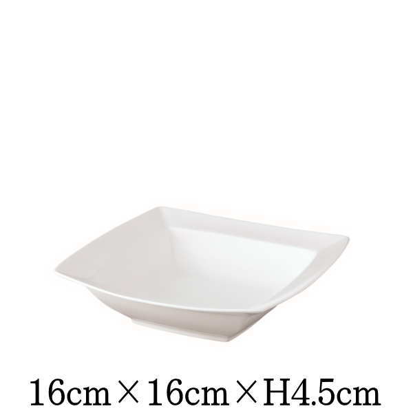 カレ　16スーププレート　割れにくい強化硬質磁器　白い陶器磁器の食器　おしゃれな業務用洋食器　スク..