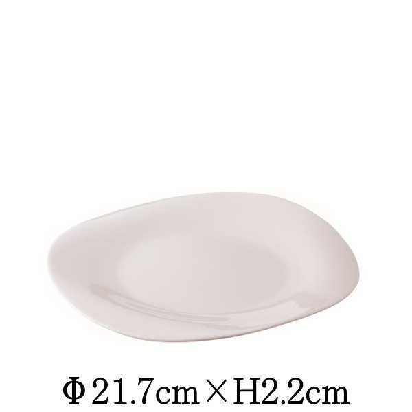 Rakuten - スイング　22cm丸皿　割れにくい強化硬質磁器　白い陶器磁器の食器　おしゃれな業務用洋食器　お皿大皿平皿