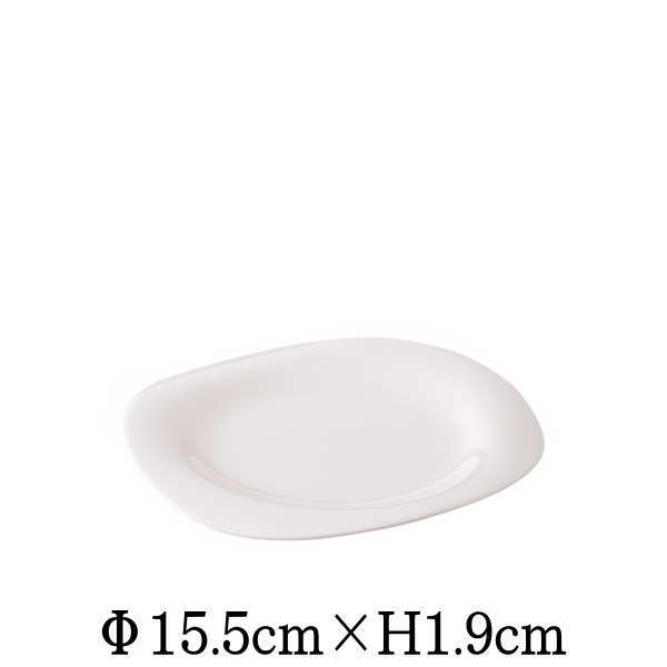 Rakuten - スイング　15.5cm丸皿　割れにくい強化硬質磁器　白い陶器磁器の食器　おしゃれな業務用洋食器　お皿中皿平皿