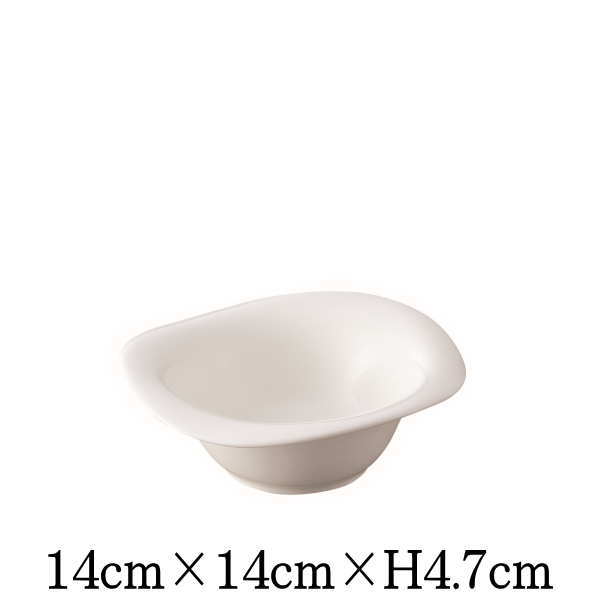 Rakuten - スイング　14cmボウル　割れにくい強化硬質磁器　白い陶器磁器の食器　おしゃれな業務用洋食器　お皿中皿深皿