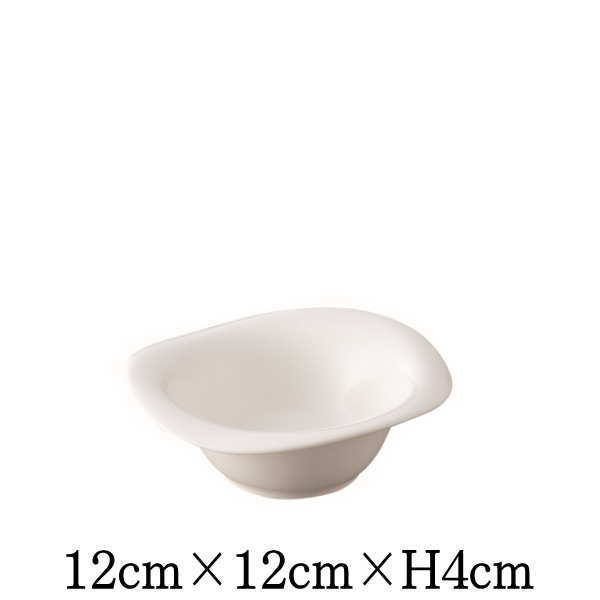 Rakuten - スイング　12cmボウル　割れにくい強化硬質磁器　白い陶器磁器の食器　おしゃれな業務用洋食器　お皿中皿深皿