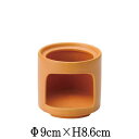 スタック切立ウォーマー小 オレンジ 耐熱食器 卓上コンロ台 固形燃料使用可能 固形燃料可 フォンデュ アヒージョ バーニャカウダ 陶器磁器 おしゃれな業務用食器