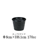 Petora ペトラ そば猪口&薬味皿(蓋)のセット ソバチョクS&薬味皿 黒 そば猪口 そばちょこ 日本製 国内産 おしゃれな業務用食器 陶器磁器 お皿小皿深...