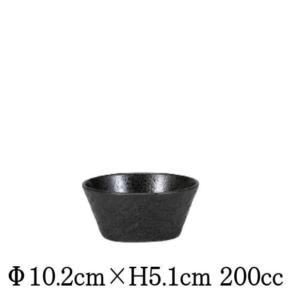 Mino Ware - Petora　ペトラ　10cmボール　黒　日本製　国内産　鉢　小鉢　おしゃれな業務用食器　お皿中皿深皿　洋食器　和食器