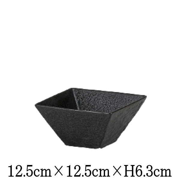 Rakuten - Petora　ペトラ　12cm角鉢　黒　日本製　国内産　スクエア　鉢　小鉢　おしゃれな業務用食器　お皿中皿深皿　洋食器　和食器