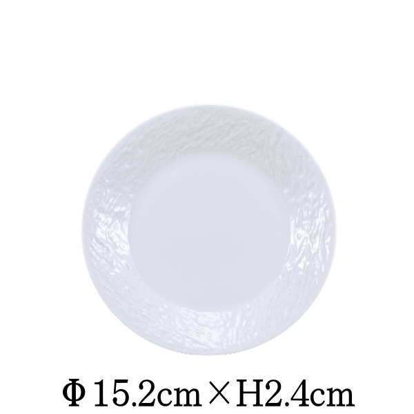 Mino Ware - Petora　ペトラ　SX15cm皿　白　日本製　国内産　おしゃれな業務用食器　お皿中皿平皿　洋食器　和食器