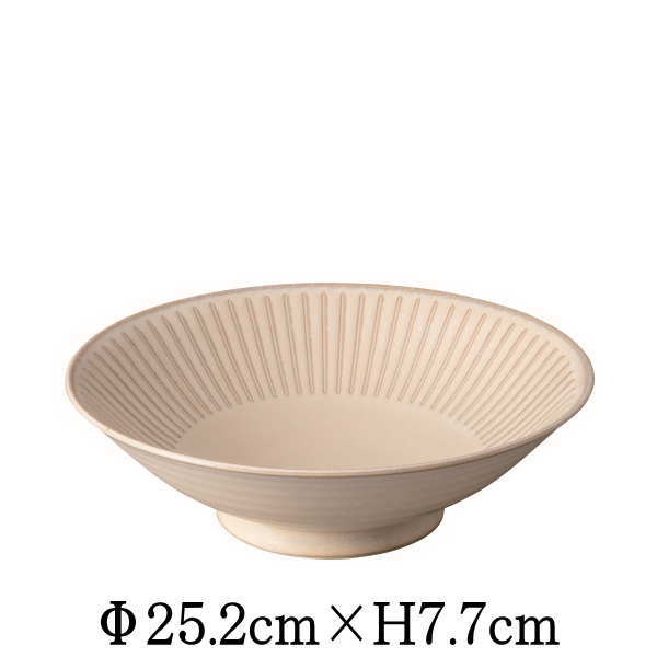 窯変白十草　8.0麺鉢　日本製　国内産　丼　どんぶり　ラーメン　うどん　陶器磁器の食器　おしゃれな業務用和食器　お皿大皿深皿