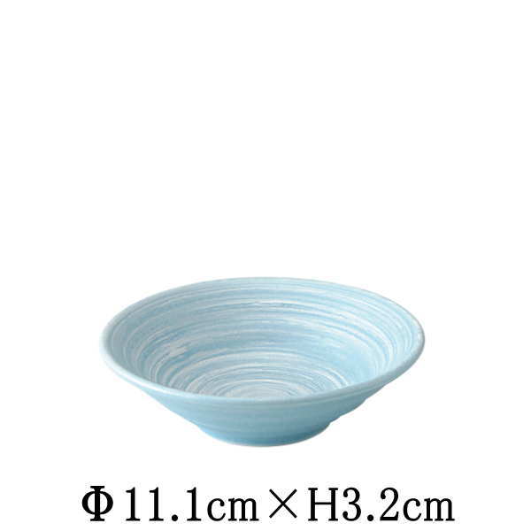 Mino Ware - 波の舞　リップル3.5鉢　日本製　国内産　和食器　おしゃれな業務用食器　お皿中皿深皿