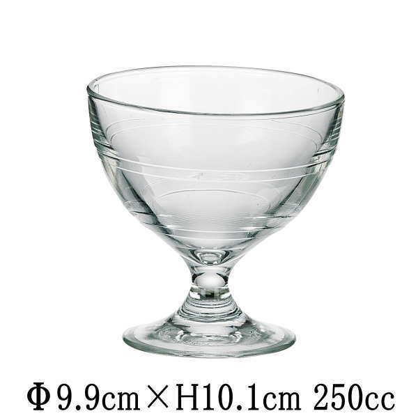 アウトレット込み商品　フランス製　DURALEX　デュラレックス　ジゴンデザートカップ　ガラス　カップ　アイスクリーム　パフェ　スイーツ　おしゃれな業務用洋食器　お皿小皿深皿