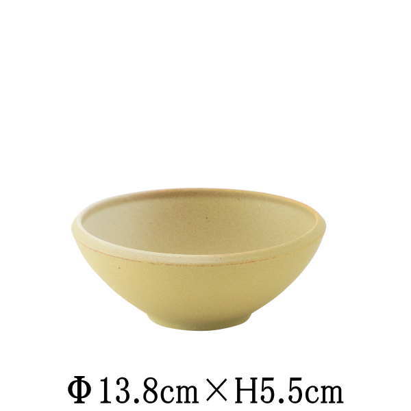 Rakuten - FINOフィノ　14cmボウル　デューンイエロー　日本製　国内産　洋食器　おしゃれな業務用食器　お皿中皿深皿