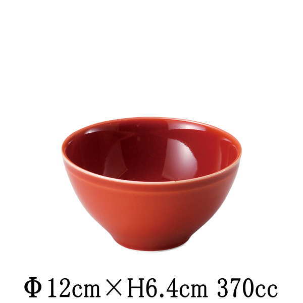 Rakuten - 朱雀　4.0飯碗　赤　小鉢　お茶碗　日本製　国内産　和食器　おしゃれな業務用食器　お皿中皿深皿