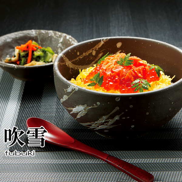 業務用食器 Dear Dish BASARAの吹雪　けずり十草4.2丼　ミニ丼　どんぶり　小鉢　お茶碗　日本製　国内産　和食器　おしゃれな業務用食器　お皿中皿深皿｜アングル2