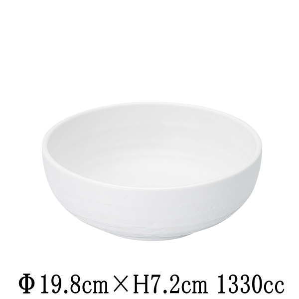 其它 - ねーじゅ　白マット　石目6.5ボウル　日本製　国内産　和食器　おしゃれな業務用食器　お皿中皿深皿