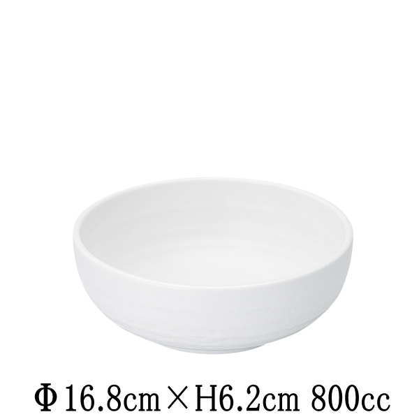 Mino Ware - ねーじゅ　白マット　石目5.5ボウル　日本製　国内産　和食器　おしゃれな業務用食器　お皿中皿深皿