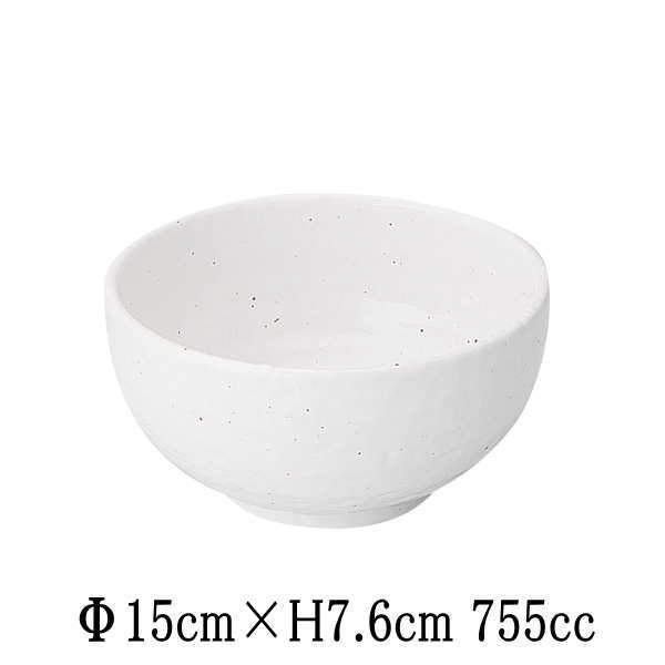 新粉引　石目5.0丼　ボール　ボウル　どんぶり　おしゃれ　和食器　美濃焼　国産　日本製 ddb2010-10009908 業務用食器 Dear Dish BASARA パッケージ画像