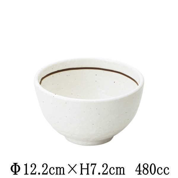 Rakuten - 粉引ライン　石目4.0丼　ミニ丼　どんぶり　小鉢　お茶碗　日本製　国内産　和食器　おしゃれな業務用食器　お皿中皿深皿