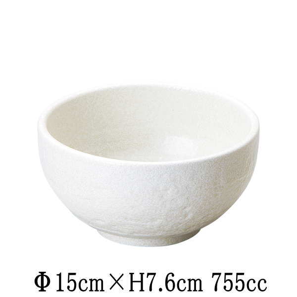 ゆず白陽 石目5.0丼 ボール ボウル どんぶり おしゃれ 和食器 美濃焼 国産 日本製