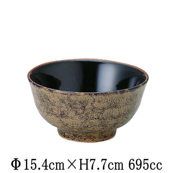 【サイズ】Φ15.4cm×H7.7cm　695cc 【カラー】画像参照　※撮影時の光の加減、モニターの加減により画像と実物の色合いや濃淡が変わります。予めご容赦くださいませ。 【素材】磁器 【生産国】日本産、国内産 【取り扱い】電子レンジ○、食洗器○、直火×、オーブン× 【用途】丼物、うどん鉢、サラダボール、煮物鉢