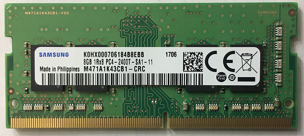 【新品】SAMSUNG ORIGINAL サムスン純正 PC4-19200 DDR4-2400 8GB (1024Mx8) 260pin SO-DIMM ノート用メモリ バルク品