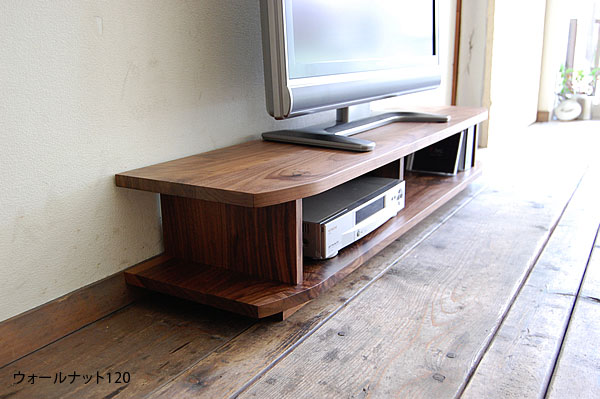 mini TVボード 120　北欧 テイスト 無垢 テレビボード TV台 テレビ台 キャビネット リビングボード ロ..