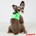 \本日250円OFF+P2倍/ 【訳アリ価格】犬用 PUPPIA ベスト型ネオンハーネス グリーン L ( 小型犬用 ) ソフトメッシュハーネス ネオンカラー【送料無料】パピア 胴輪 柴犬 チワワ トイプードル ミニチュアダックス