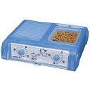 \本日300円オフ&P2倍/ 小型犬 猫 わんにゃんぐるめ ペット自動給餌器 CD-400 クリアブルー 48時間タイマー