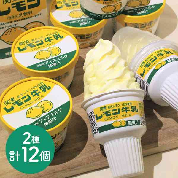 栃木乳業 関東栃木レモン アイス カップ ソフト 各6個セット 計12個 詰め合わせ レモン牛乳 ご当地 スイーツ 懐かしの味 ギフト 贈り物 デザート お取り寄せ 濃厚 クリーミー