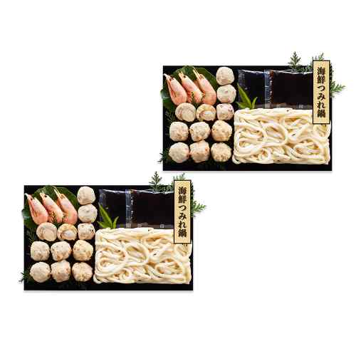 【8/18以降順次出荷】 個食 海鮮つみれ鍋 セット 1〜2人前×2 冷凍 魚介 本格 お取り寄せ グルメ 少人数 簡単 一人鍋 ご褒美 ddiissmm-10039395 DISM & Co. サンプル画像2