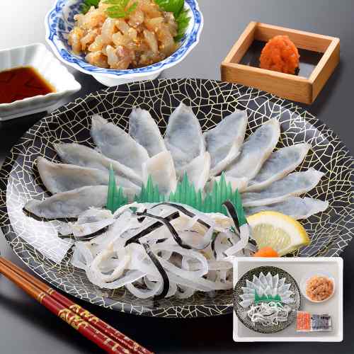 関とら本店 ふぐ刺し ふぐ刺身 とらふぐ 塩辛 セット 霜降り 真ふぐ てっさ フグ 河豚 刺身 詰 ...