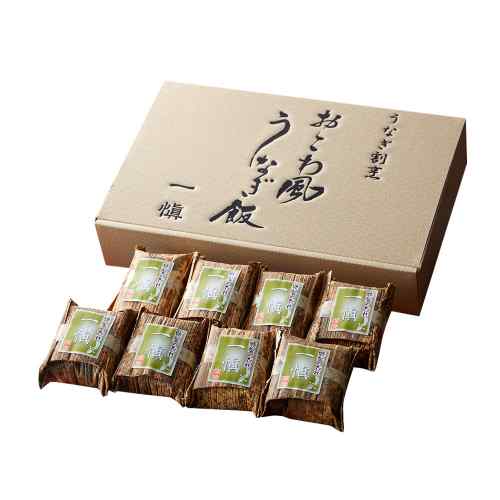 DISM & Co.の【エントリーでP5倍★更に！クーポン配布中】 うなぎ割烹 一愼 監修 国産鰻 きざみ おこわ風 うなぎ飯 8個 電子レンジ 簡単調理｜アングル2